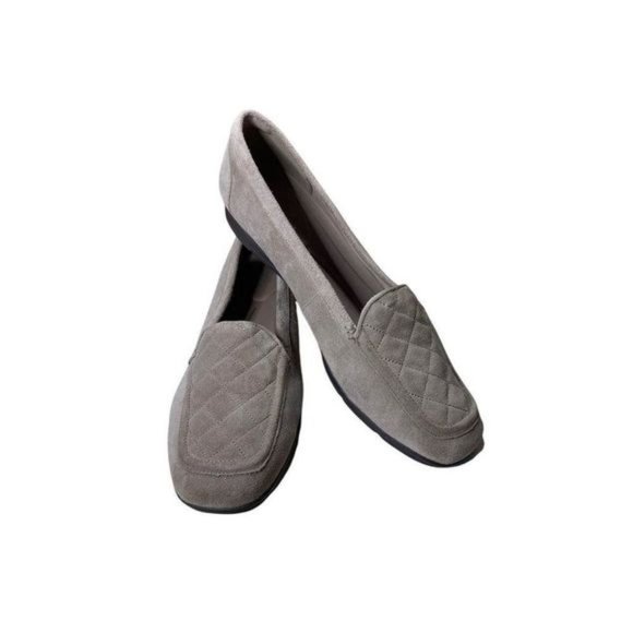 Easy Spirit Wynter Suede Loafers Quilted Tan Shoes - Women's Size 10M - Picture 1 of 7